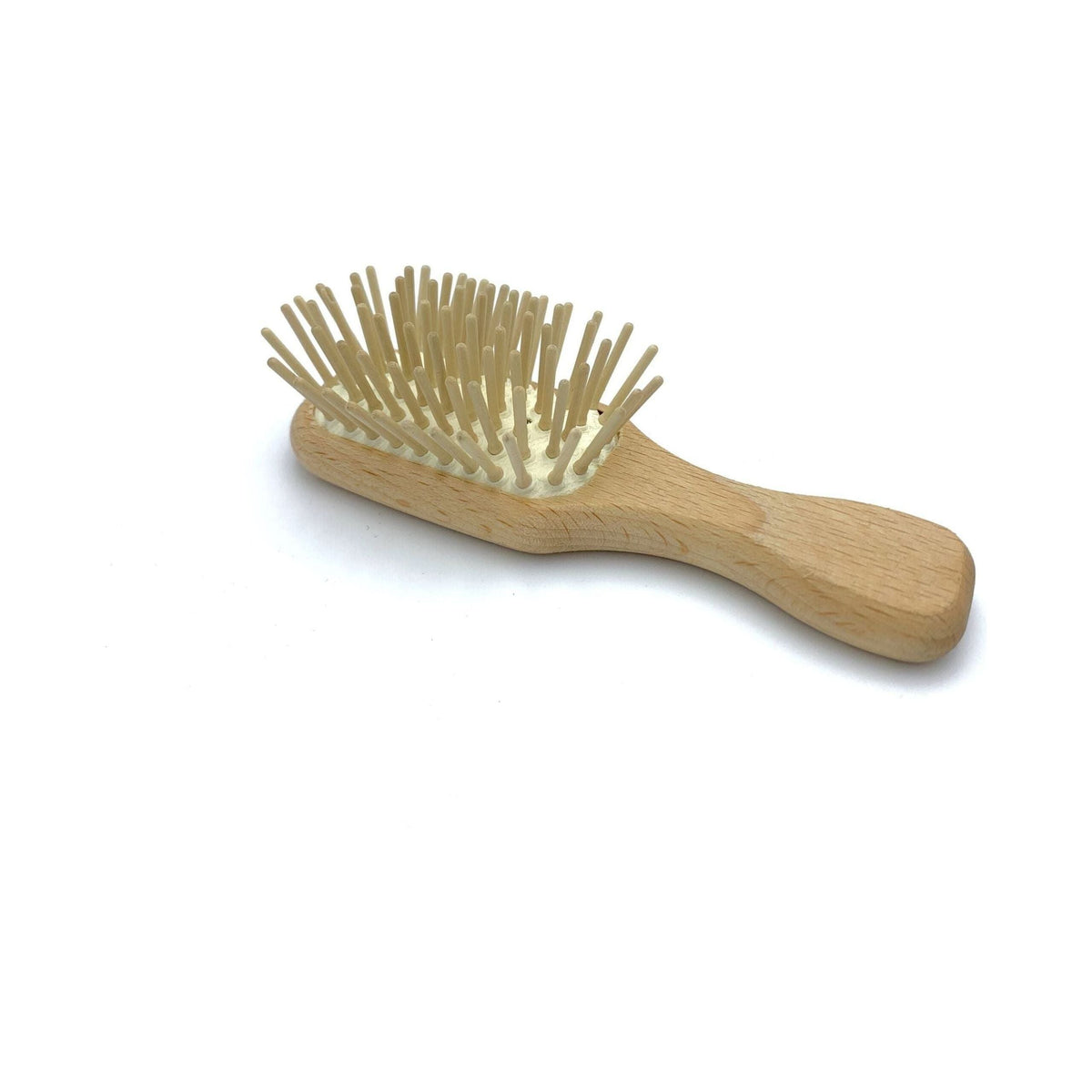 Brosse pneumatique miniature Dural avec picots en bois et monture en hêtre