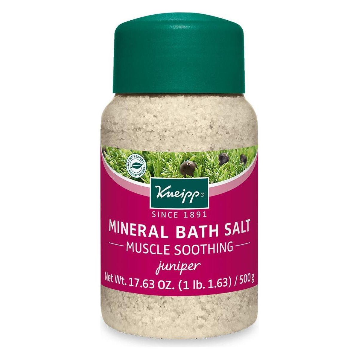 Sales de Baño Minerales Kneipp para Músculos Adoloridos con Enebro 17.63 oz.