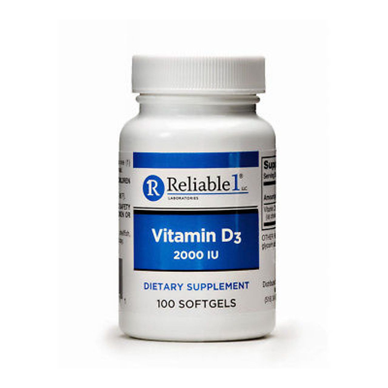 Reliable 1 Laboratories Vitamin D3 2000 Iu Softgels Vitamins & Supplements Pasteur Pharmacy