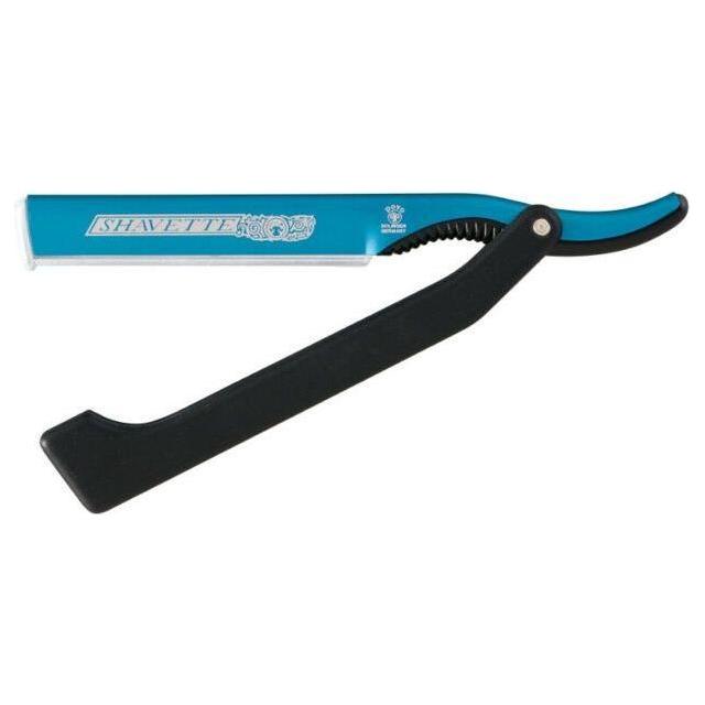 Dovo Blue Shavette Satin Finish Straight Razor With Red Holder DOV2010140 Straight Razor Pasteur Pharmacy