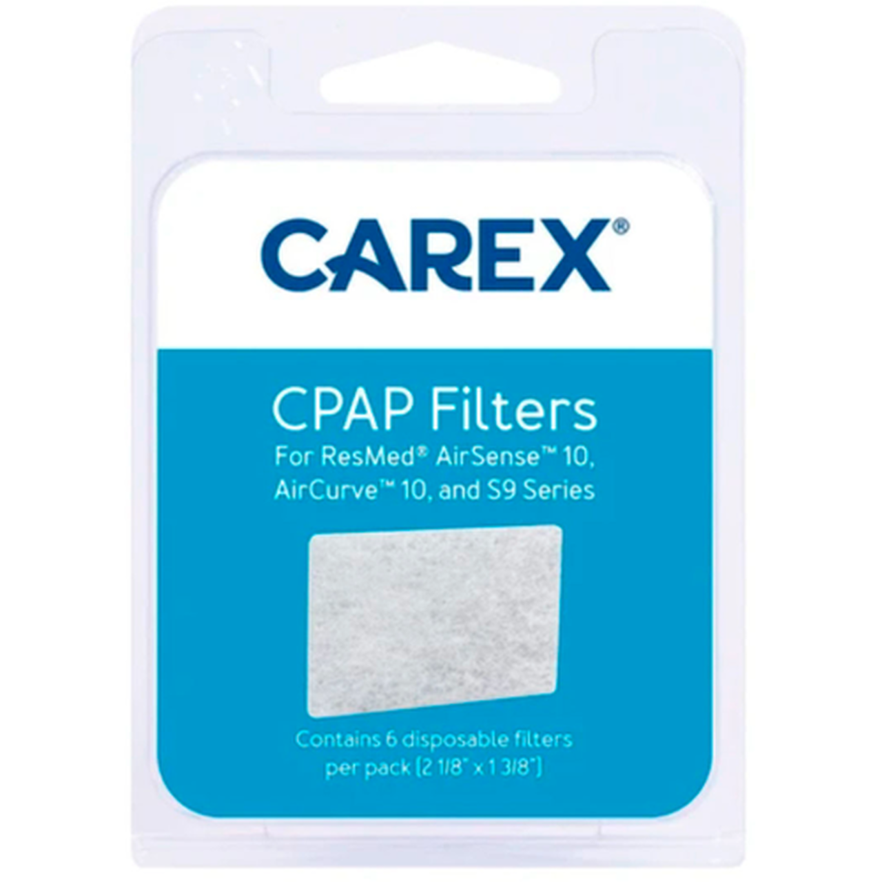 Carex CPAP Filters For ResMed AirSense 10, AirCurve 10, S9 Series Personal Care Pasteur Pharmacy