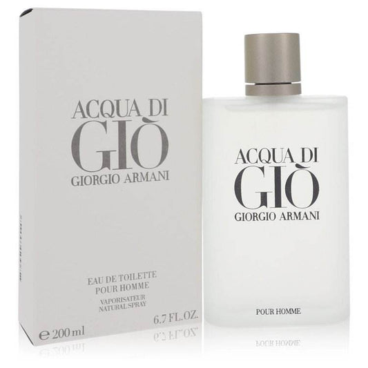 Acqua Di Gio by Giorgio Armani Eau De Toilette Spray 6.7 oz (Men) Giorgio Armani Giorgio Armani