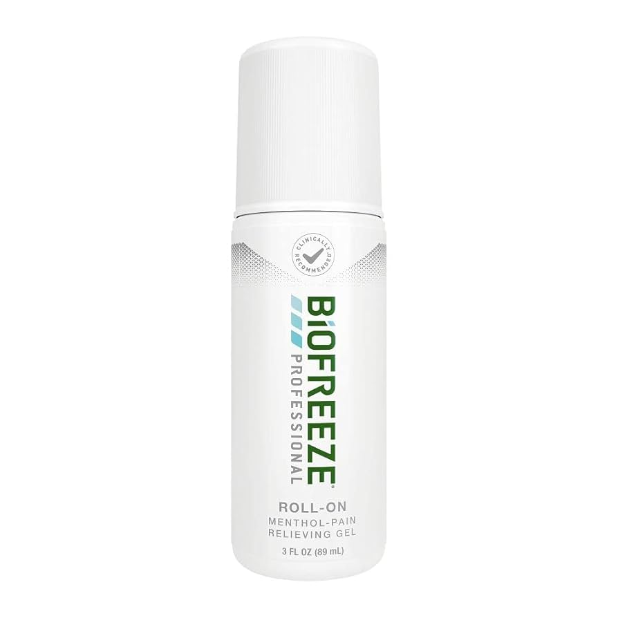 Biofreeze Professional Pain Relief Roll-On, Knee & Lower Back Pain Relief, Arthritis Pain Reliever, Neck Pain Relief, Cooling Joint Pain Relief, Roll-On Menthol Gel, 3 Fl Oz Health Care Pasteur Pharmacy