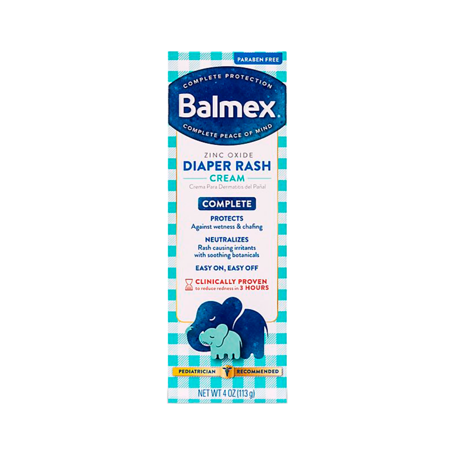 Balmex Complete Protection Baby Diaper Rash Cream, 4 Oz Diaper Rash Treatments Pasteur Pharmacy