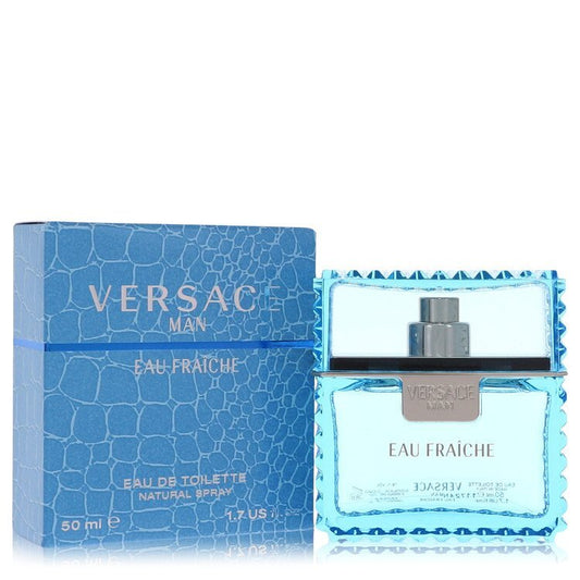 Versace Man by Versace Eau Fraiche Eau De Toilette Spray (Blue) 1.7 oz (Men) Versace Versace