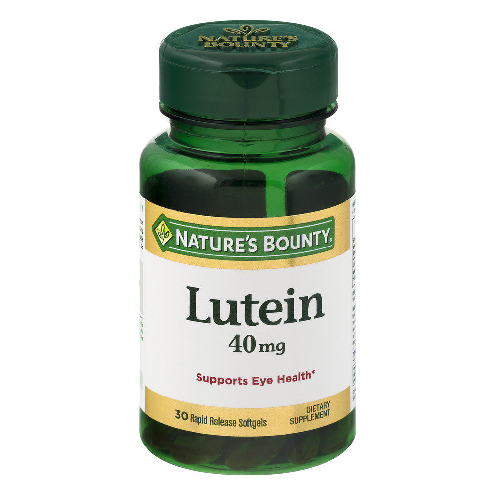 Nature's Bounty Lutein, 40 Mg, Rapid Release Softgels Vitamins & Supplements Pasteur Pharmacy