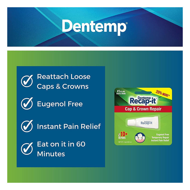 Recapit Loose Cap Repair 1 G Oral Care Pasteur Pharmacy