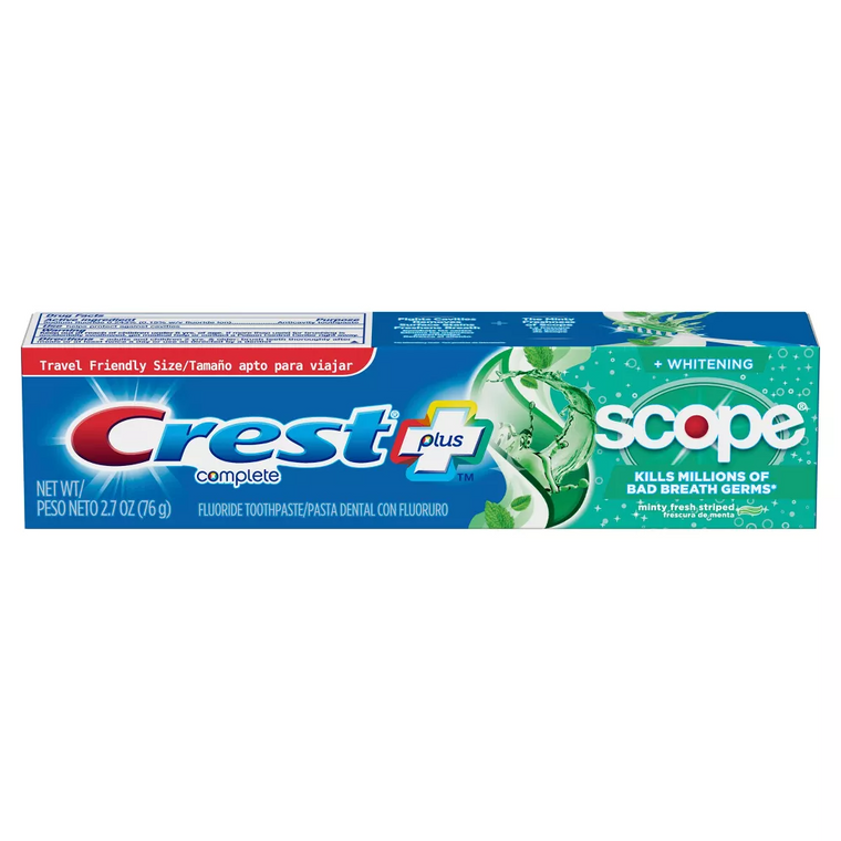 Crest Complete Whitening Toothpaste with Scope Mint, 2.7 oz Toothpaste Pasteur Pharmacy