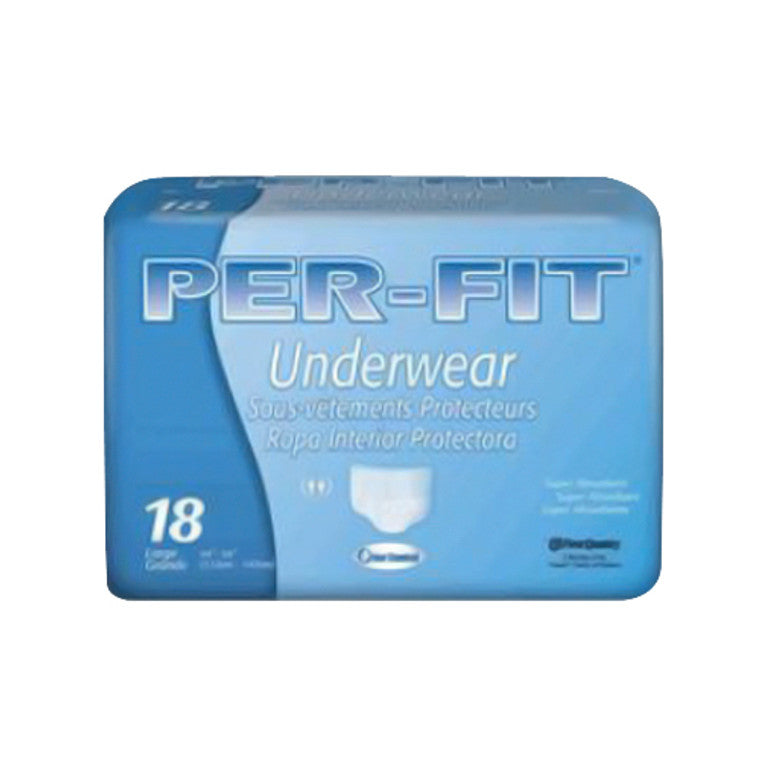 First Quality Unisex Adult Absorbent Underwear With Tear Away Seams PF-513, Count Of 18 Underwear Pasteur Pharmacy
