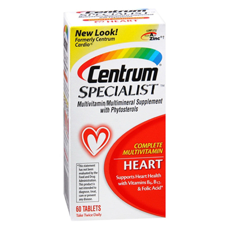 Centrum Specialist Tablets High Potency Heart Multivitamin Vitamins & Supplements Pasteur Pharmacy