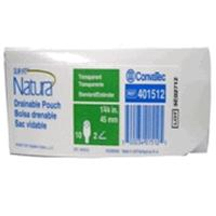 Sur-Fit Natura Drainable Pouch 401512 Transparent 10Ct Medical Pasteur Pharmacy