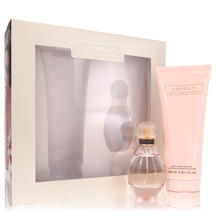 Lovely by Sarah Jessica Parker Gift Set -- 1.7 oz Eau De Parfum Spray + 6.7 oz Body Lotion (Women) Sarah Jessica Parker Sarah Jessica Parker