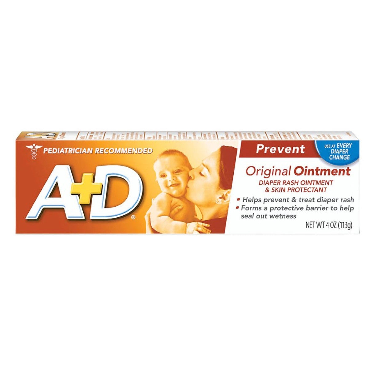 A+D Original Diaper Rash Ointment, Skin Protectant, 4 Ounce Tube Baby & Toddler Pasteur Pharmacy