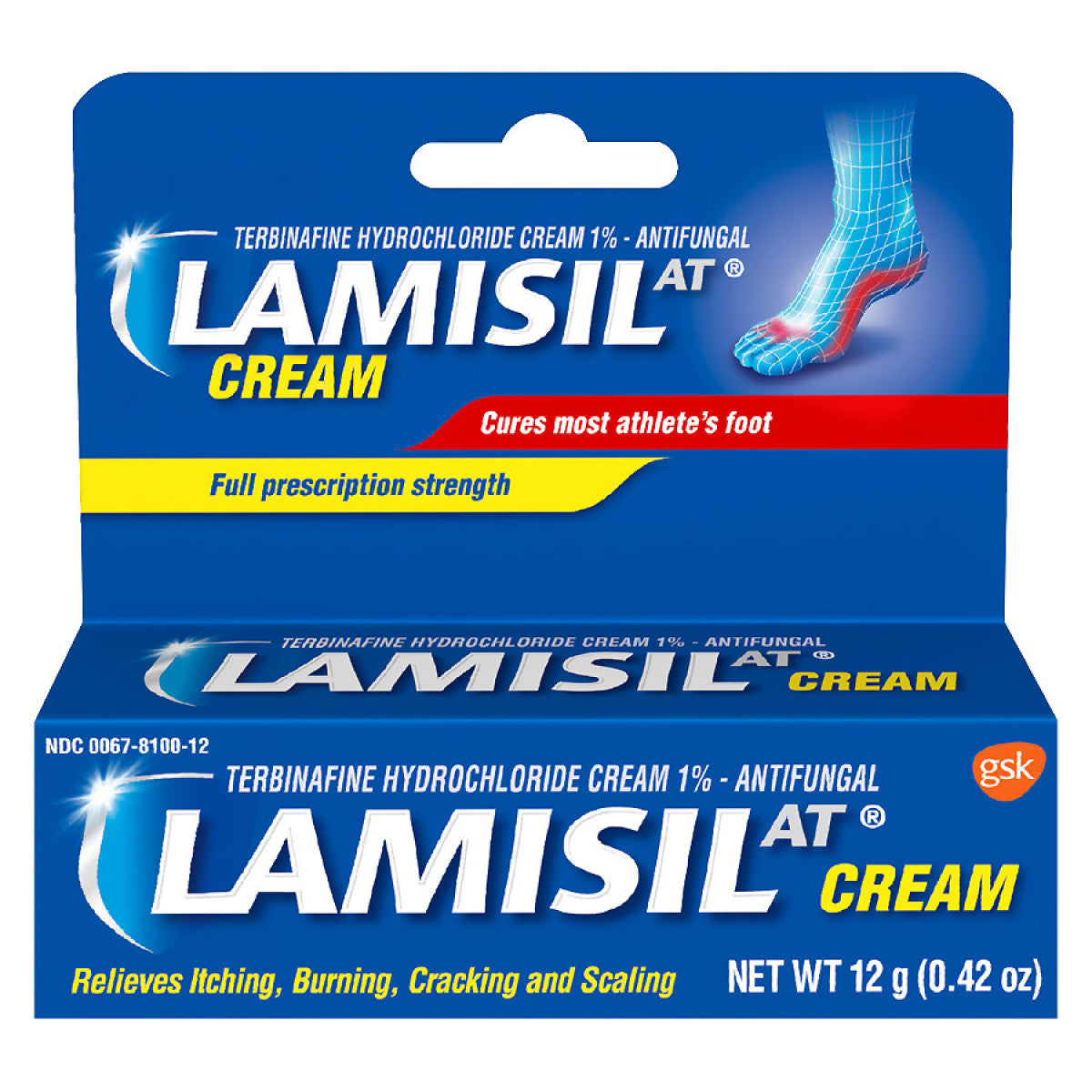 Lamisil AT Antifungal Cream For Athlete's Foot - 0.42 Oz