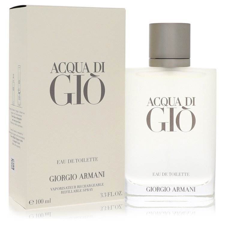 Acqua Di Gio by Giorgio Armani Eau De Toilette Spray Refillable 3.4 oz (Men) Giorgio Armani Giorgio Armani