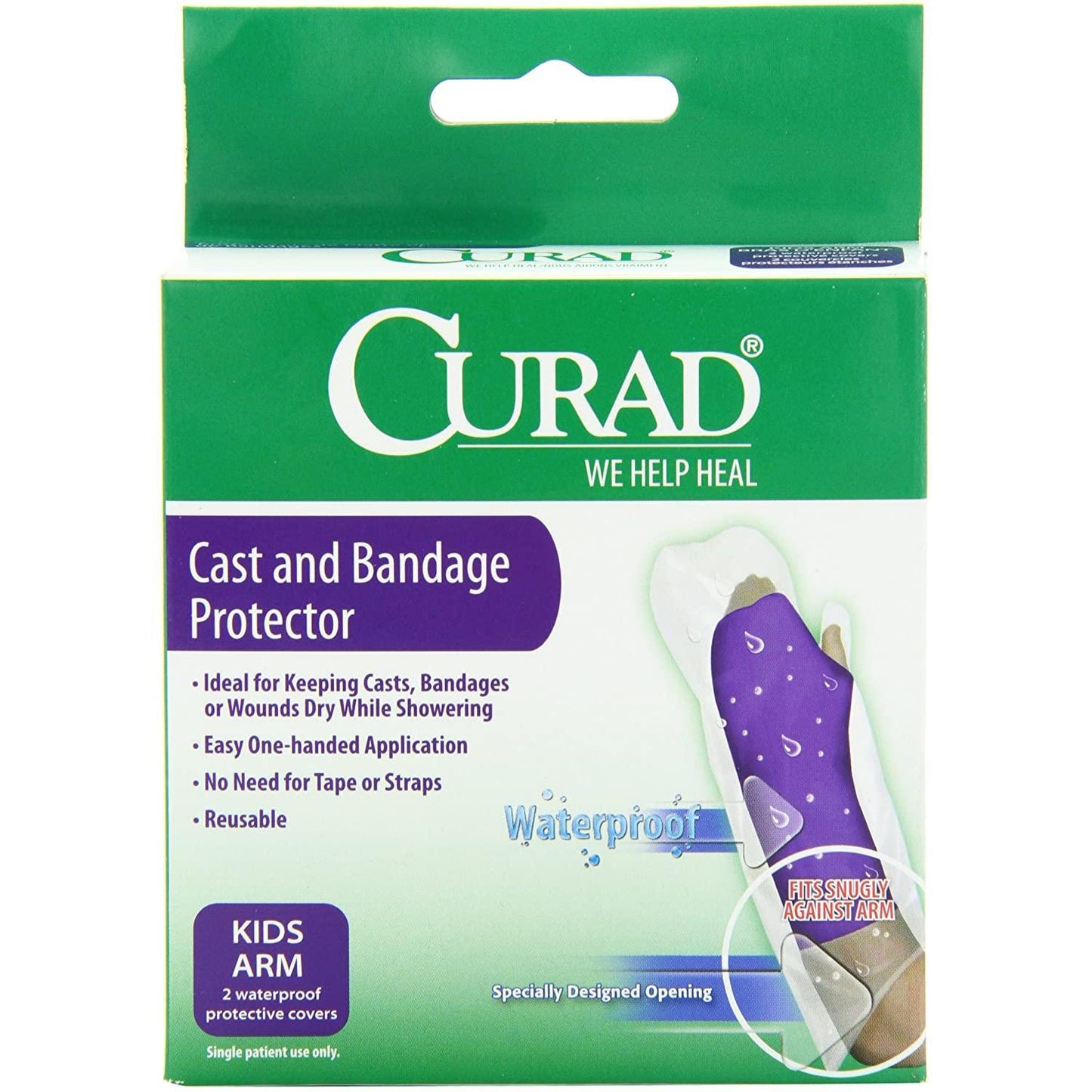Curad Cast & Bandage Protector Waterproof Kids Arm 2pk Cast & Bandage Protectors Pasteur Pharmacy