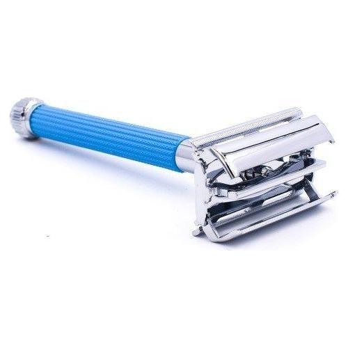 Parker 29L Blue Long Handle Butterfly Open Safety Razor Safety Razor Pasteur Pharmacy