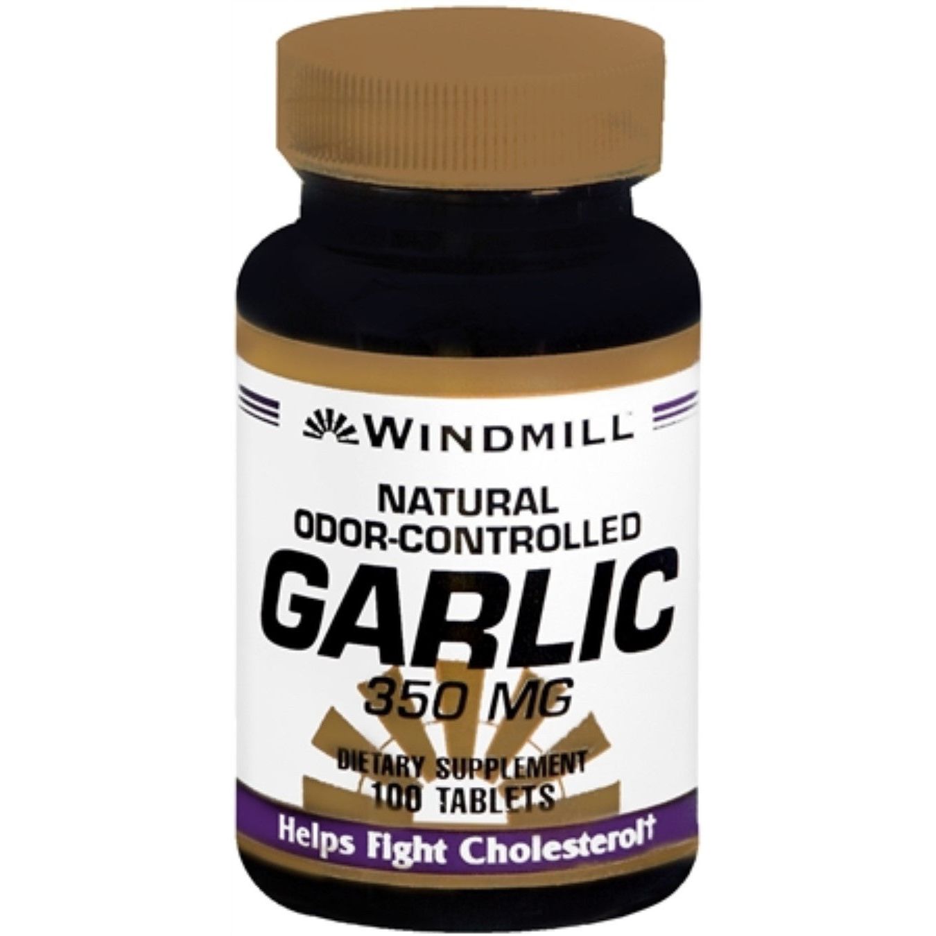 Windmill Natural Odor-Controlled Garlic 350 Mg Tablets Vitamins & Supplements Pasteur Pharmacy