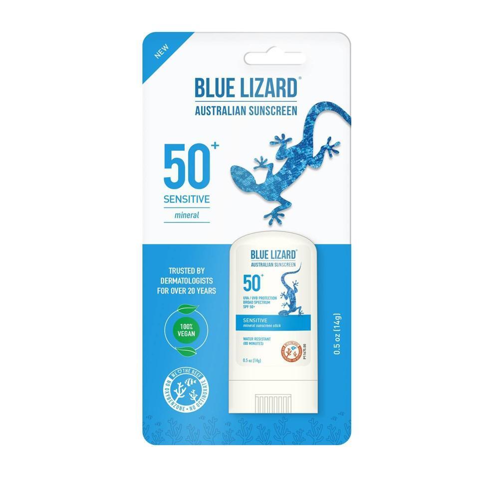 Blue Lizard Sensitive Mineral Sunscreen Stick SPF 50+ .5 Oz Sunscreen Pasteur Pharmacy