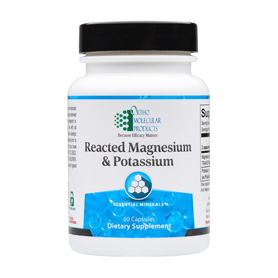 Ortho Molecular Products Magnésium et Potassium réagis, 60 capsules