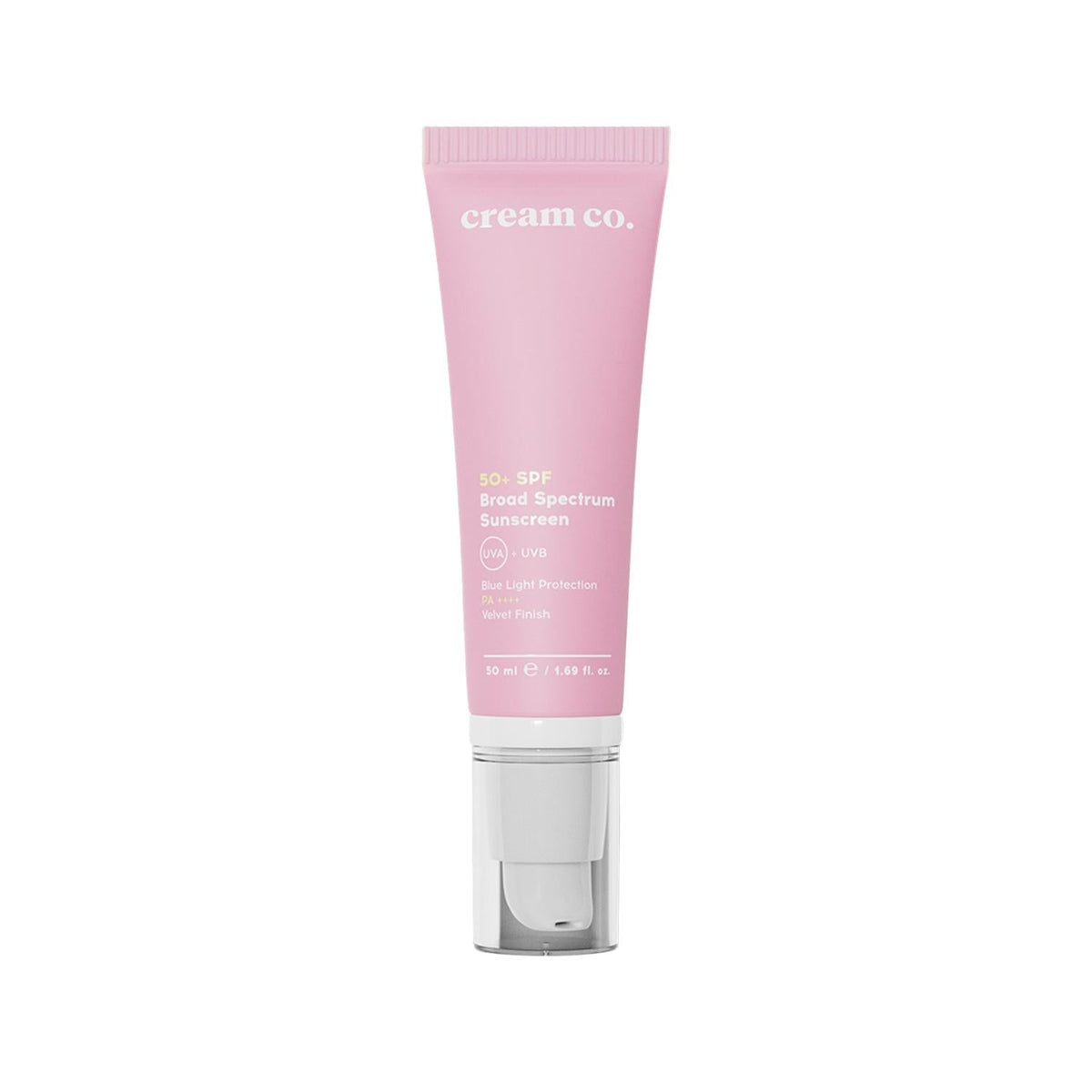 Cream Co. SPF 50 Broad Spectrum Sunscreen Cream - Protects Against UV Rays, Moisturizing Texture - 50 ml