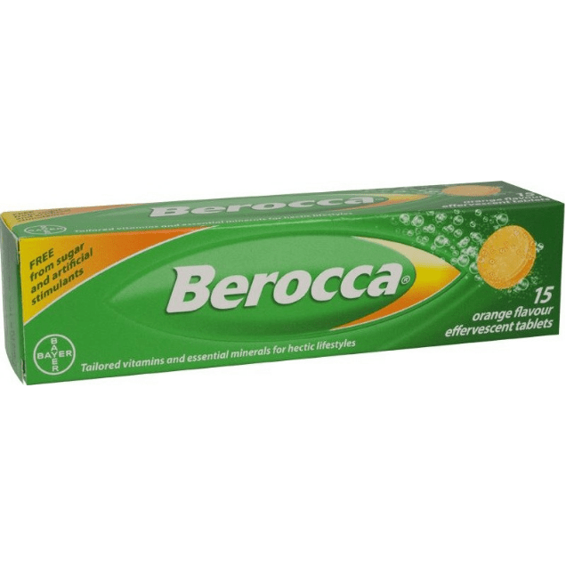 Berocca Energy Orange Flavor 15ct Energy Supplement Pasteur Pharmacy