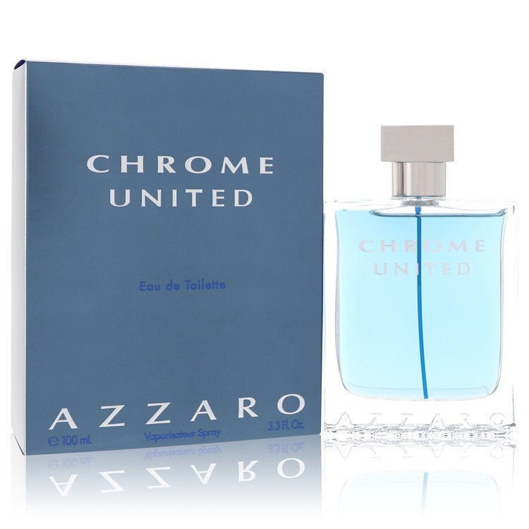 Azzaro Chrome United Eau de Toilette Spray 3.4 oz for Men Azzaro Azzaro