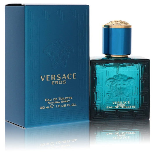 Versace Eros by Versace Eau De Toilette Spray 1 oz (Men) Versace Versace