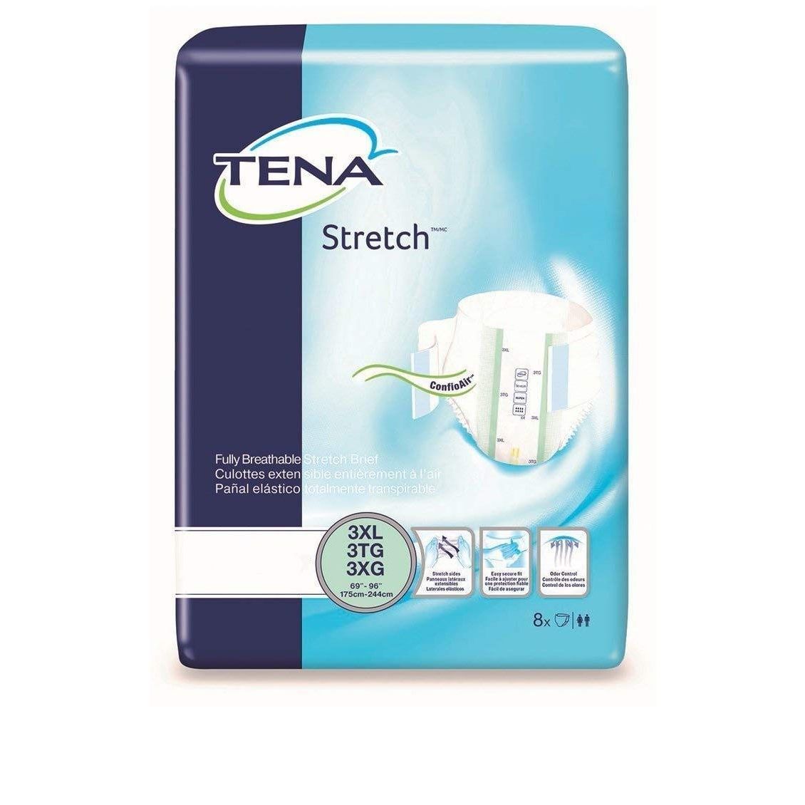 Tena 3xl Stretch Bariatric Adult Heavy-absorbent Incontinence Brief Green Bicycle Shorts & Briefs Pasteur Pharmacy