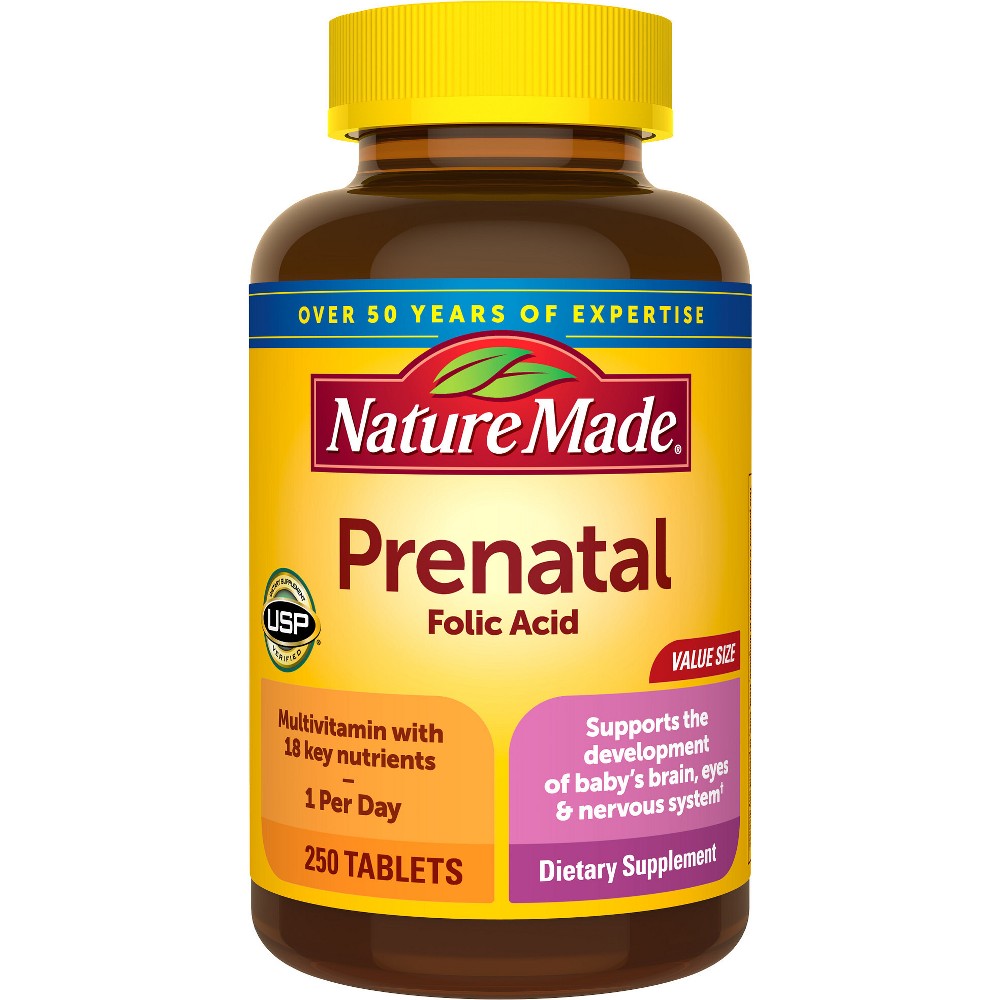 Nature Made® Prenatal Multivitamin with Folic Acid Vitamins & Supplements Pasteur Pharmacy