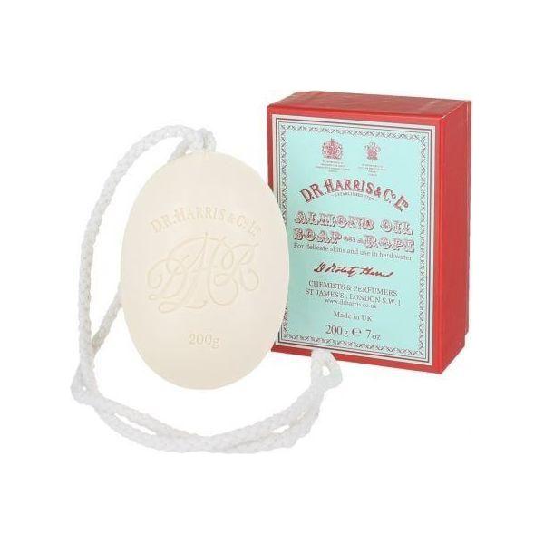 D. R. Harris & Co Almond Oil Bath Soap Bar soap Pasteur Pharmacy Soap on a Rope 200g