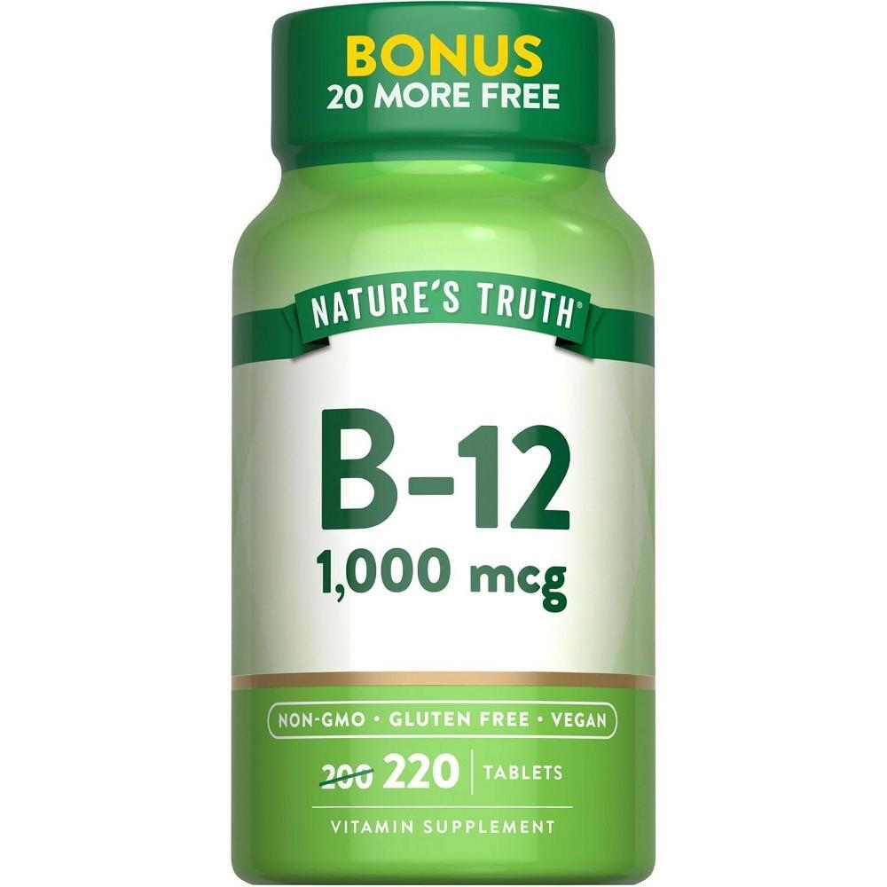 Nature's Truth Vitamin B-12 1,000 Mcg Tablets Vitamins & Supplements Pasteur Pharmacy