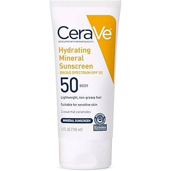 Protector solar mineral hidratante CeraVe® para el rostro, FPS 50, 7% - 9%, 2.5 oz