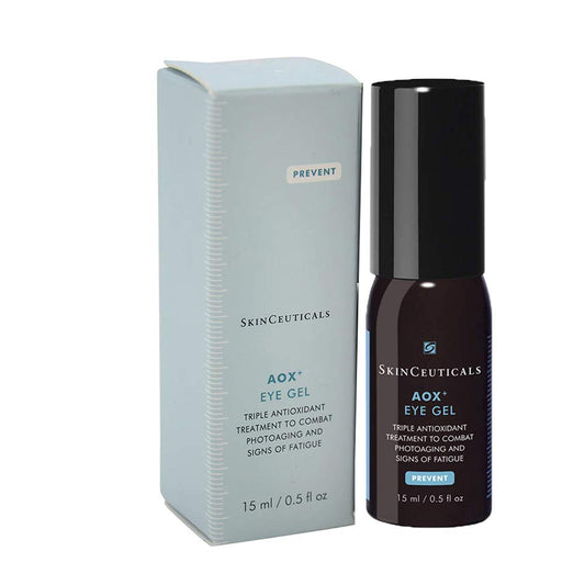 Skinceuticals AOX Eye Gel 15 ml - Gel contour des yeux anti-âge aux antioxydants, réduit les poches et les cernes