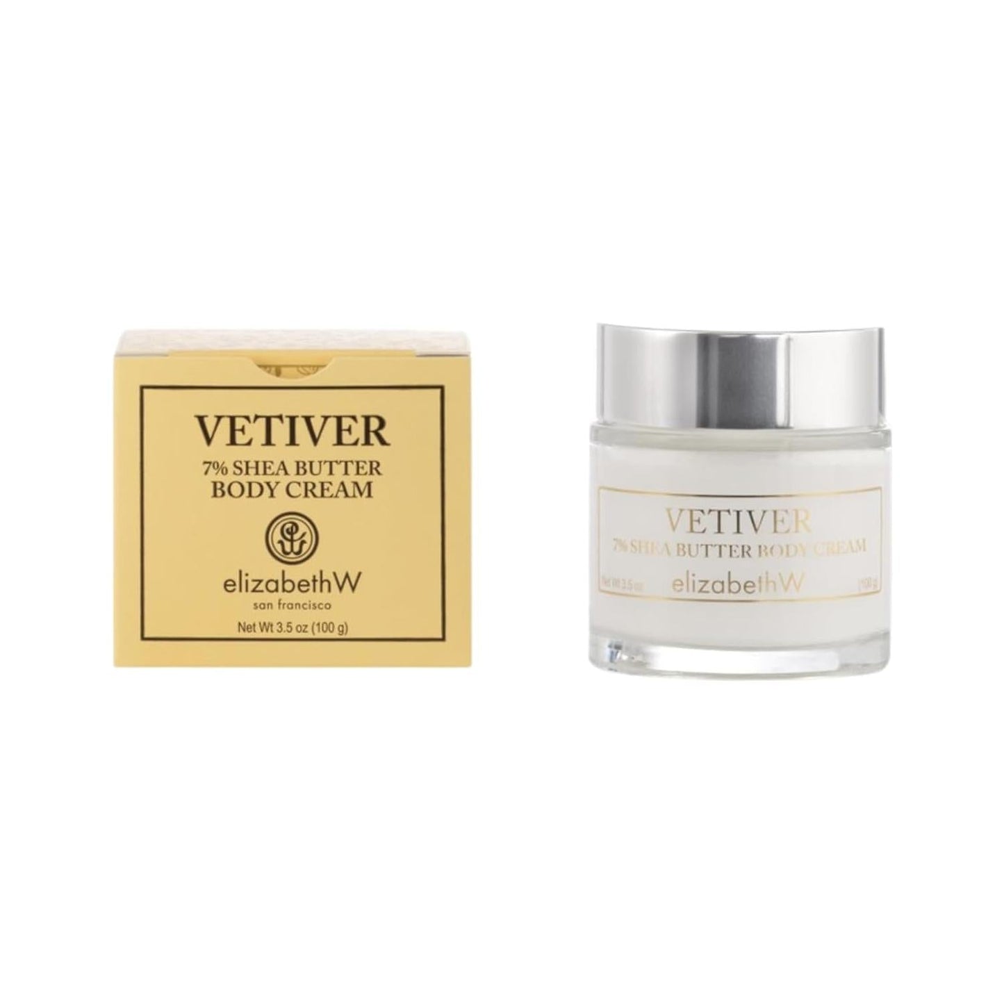 Elizabeth W Vetiver 7% Shea Butter Body Cream 3.5oz Body Cream Pasteur Pharmacy