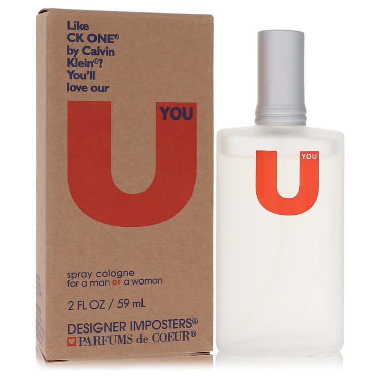Designer Imposters U You by Parfums De Coeur Cologne Spray (Unisex) 2 oz (Women) Parfums De Coeur Parfums De Coeur