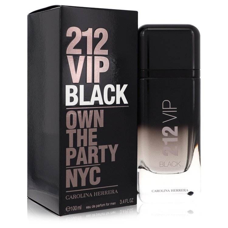 212 VIP Black by Carolina Herrera Eau De Parfum Spray 3.4 oz (Men) Carolina Herrera Carolina Herrera