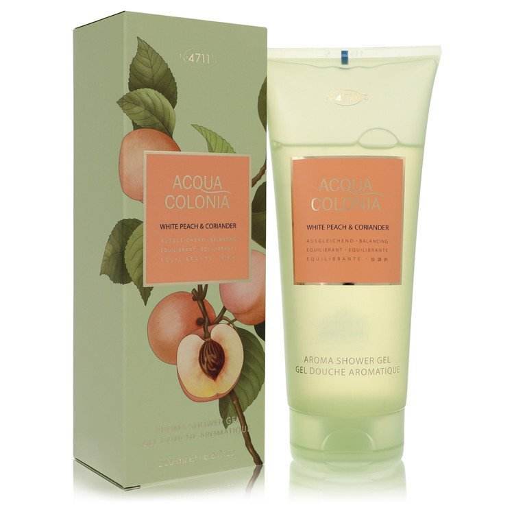 4711 Acqua Colonia White Peach & Coriander Shower Gel 6.8 oz for Women 4711 4711