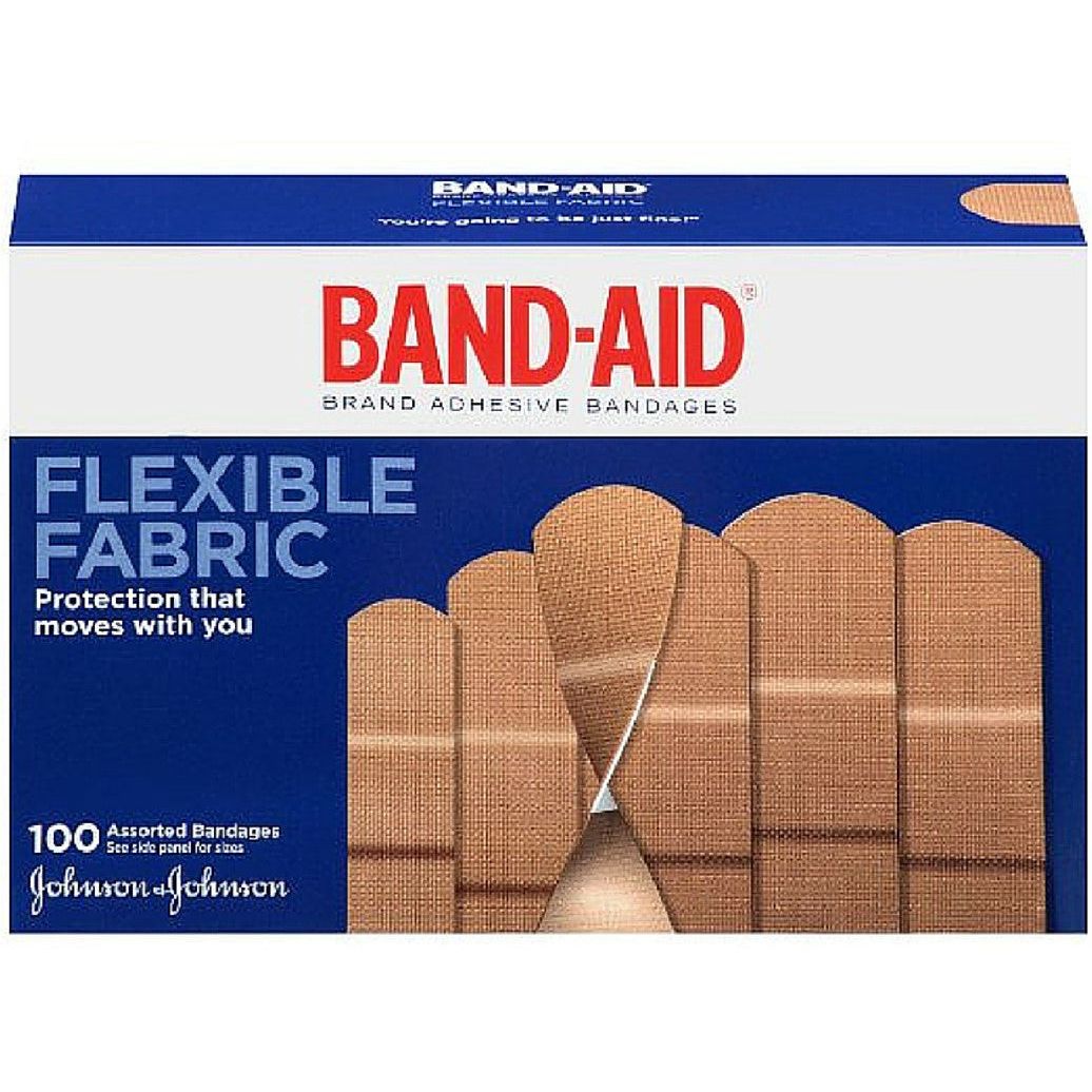 Band-Aid Flexible Fabric Adhesive Bandages 3/4 Inch X 3 Inches Medical Tape & Bandages Pasteur Pharmacy