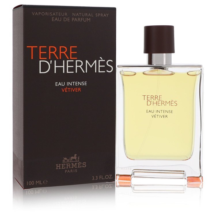 Terre D'hermes Eau Intense Vetiver by Hermes Eau De Parfum Spray 3.3 oz (Men) Hermes Hermes