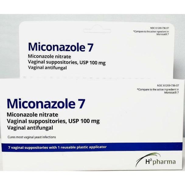 H2 Pharma Miconazole 7 Vaginal Suppositories 100 Mg Health Care Pasteur Pharmacy