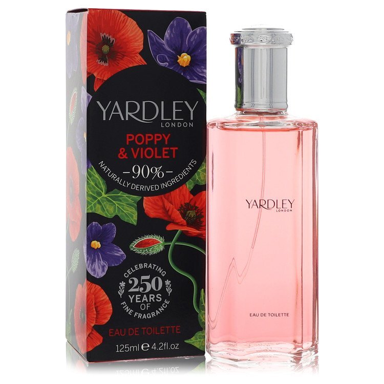 Yardley Poppy & Violet by Yardley London Eau De Toilette Spray 4.2 oz (Women) Yardley London Yardley London