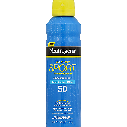 Neutrogena CoolDry Sport Sunscreen Spray SPF 50 – 5.5 Oz Health & Beauty Pasteur Pharmacy