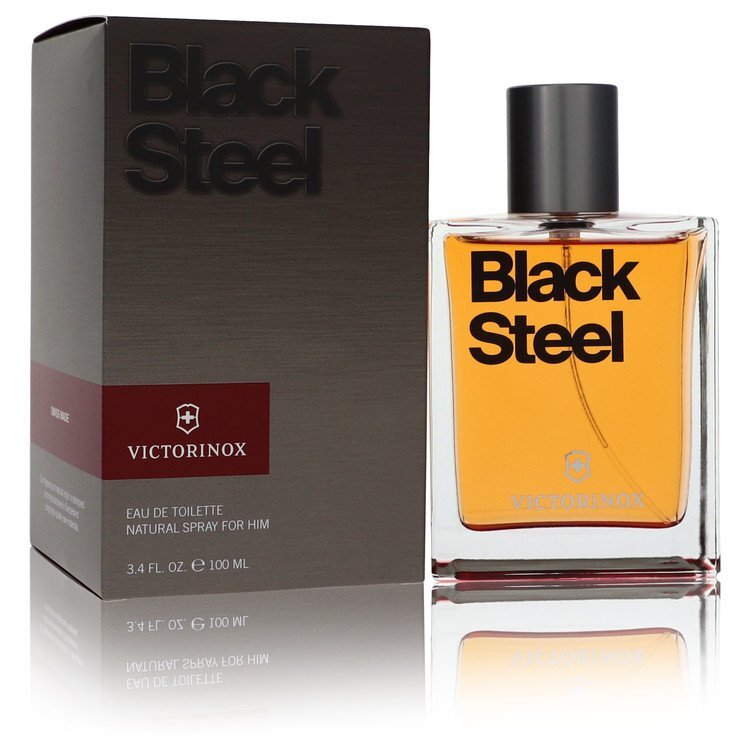 Victorinox Black Steel by Victorinox Eau De Toilette Spray 3.4 oz (Men) Victorinox Victorinox