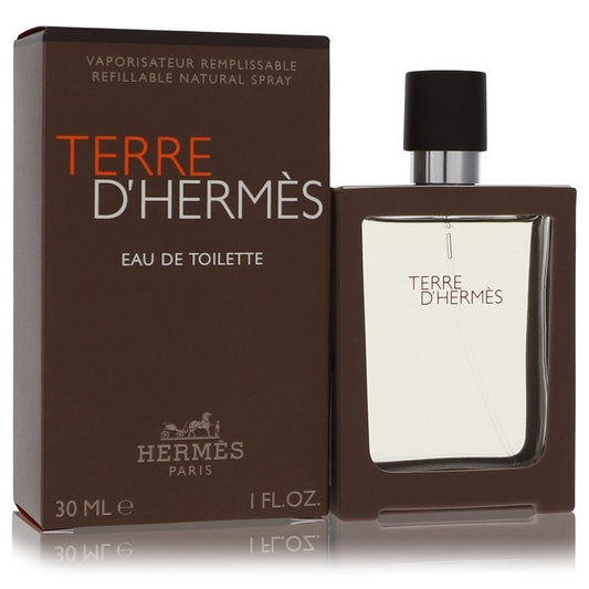 Terre D'Hermes by Hermes Eau De Toilette Spray Spray Refillable 1 oz (Men) Hermes Hermes
