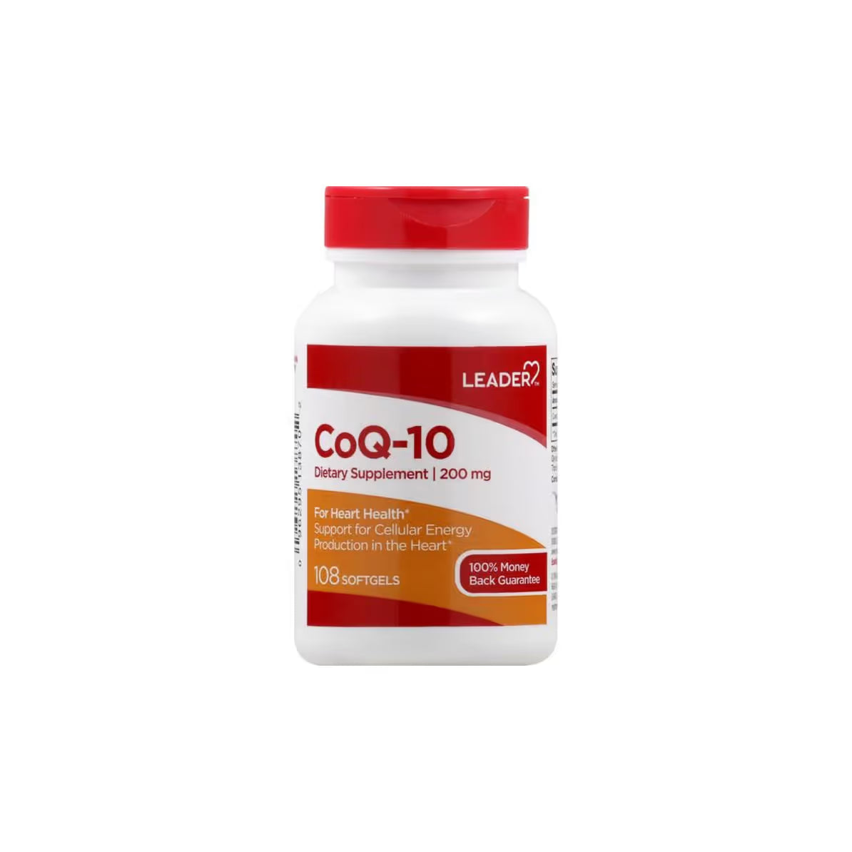 LEADER# CO-ENZYME Q10 200MG SOFTGELS 108 CT Vitamins & Supplements Pasteur Pharmacy