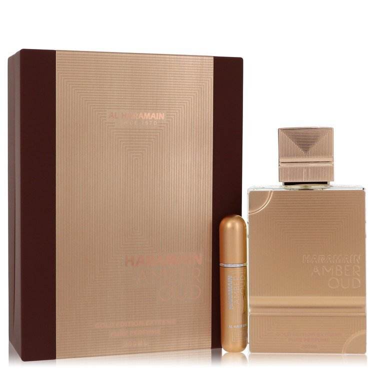 Al Haramain Amber Oud Gold Edition Extreme Gift Set 6.7 oz Pure Perfume + 0.34 oz Refillable Spray for Women Al Haramain Al Haramain
