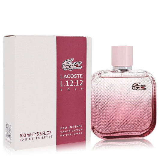 Lacoste Eau De Lacoste L.12.12 Rose Eau Intense by Lacoste Eau De Toilette Spray 3.3 oz (Women) Lacoste Lacoste