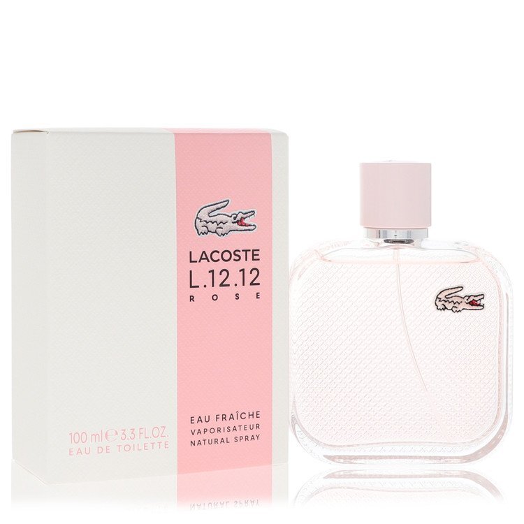 Lacoste Eau De Lacoste L.12.12 Rose Eau Fraiche by Lacoste Eau De Toilette Spray 3.3 oz (Women) Lacoste Lacoste