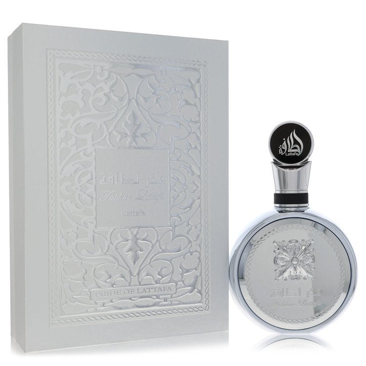 Lattafa Fakhar Platin by Lattafa Eau De Parfum Spray (Unisex) 3.4 oz (Men) Lattafa Lattafa